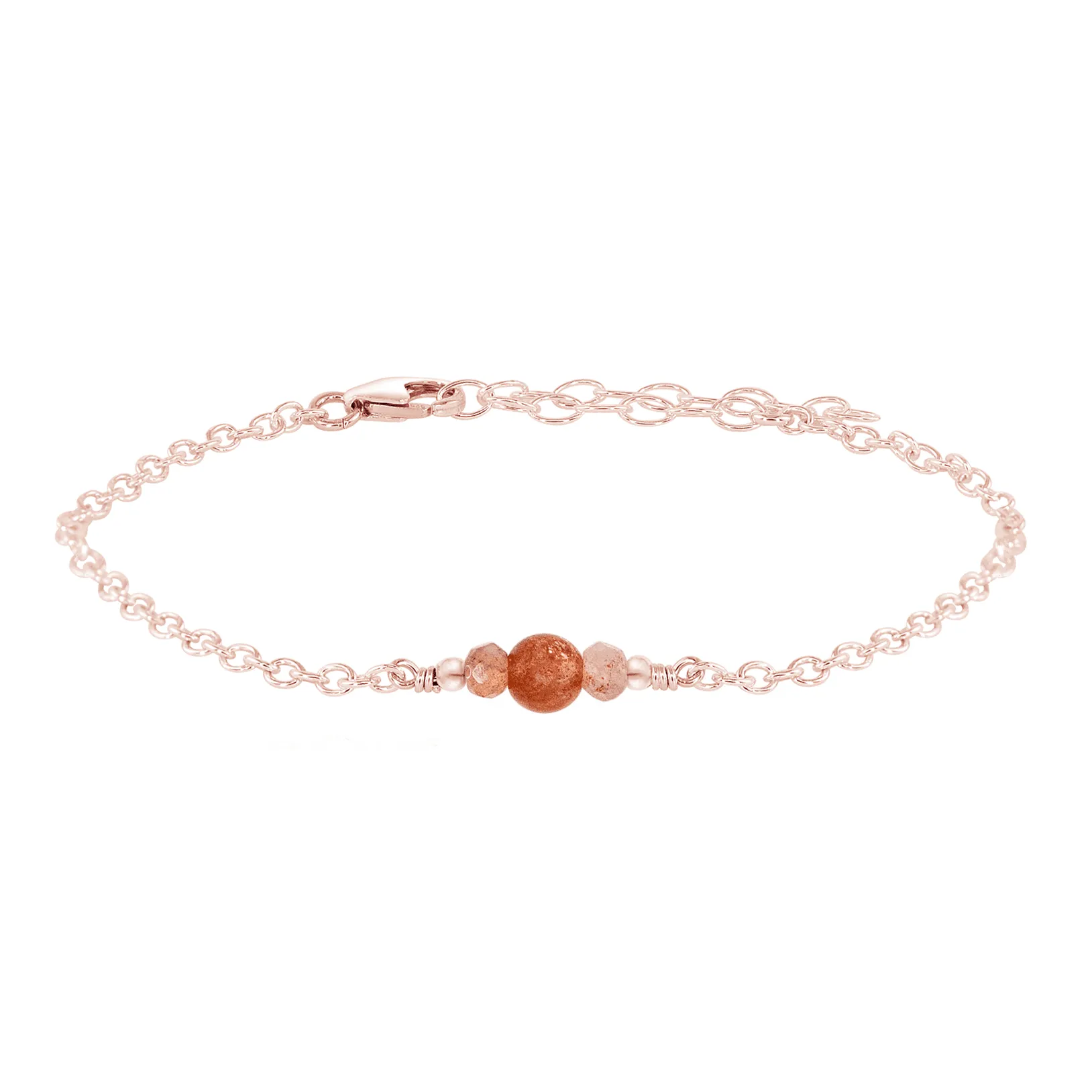 Dainty Sunstone Gemstone Bracelet