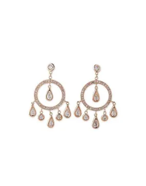 Diamond Teardrop Dreamcatcher Earrings