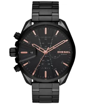 Diesel DZ4524 Chronograph MS9 Black Stainless Steel Bracelet Watch 48mm Men Watches