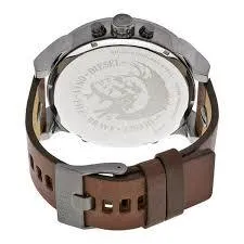 Diesel DZ7314  Mr Daddy Dual Time Chronograph Navy Blue Dial Leather Men's Watch
