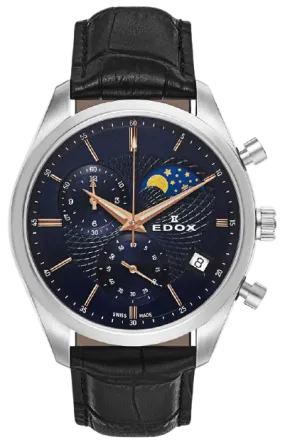 Edox Les Bemonts Chronograph Moon Phase 01655 3 BUIR