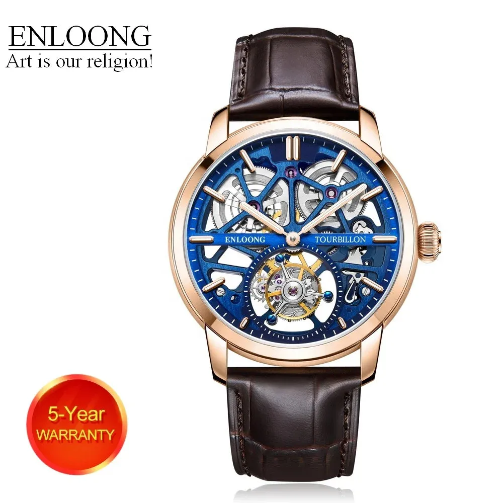 ENLOONG ELT2102 Real Luxury Tourbillon Watches with Long Power Reserve