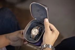 Ephesus Watch Case - Parchment Patina Purple For 1 Watch