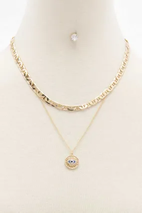 Eye Layered Necklace