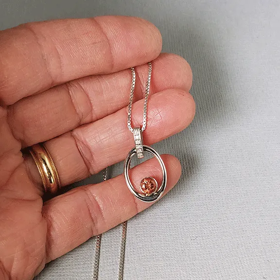 Fire & Ice Oregon Sunstone Pendant