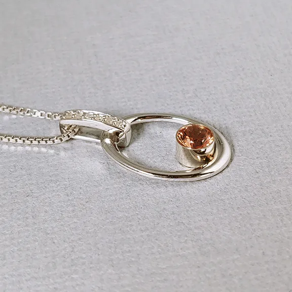 Fire & Ice Oregon Sunstone Pendant