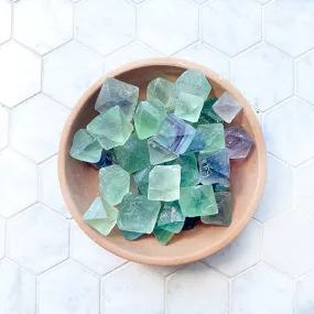 Fluorite Octahedron Stone