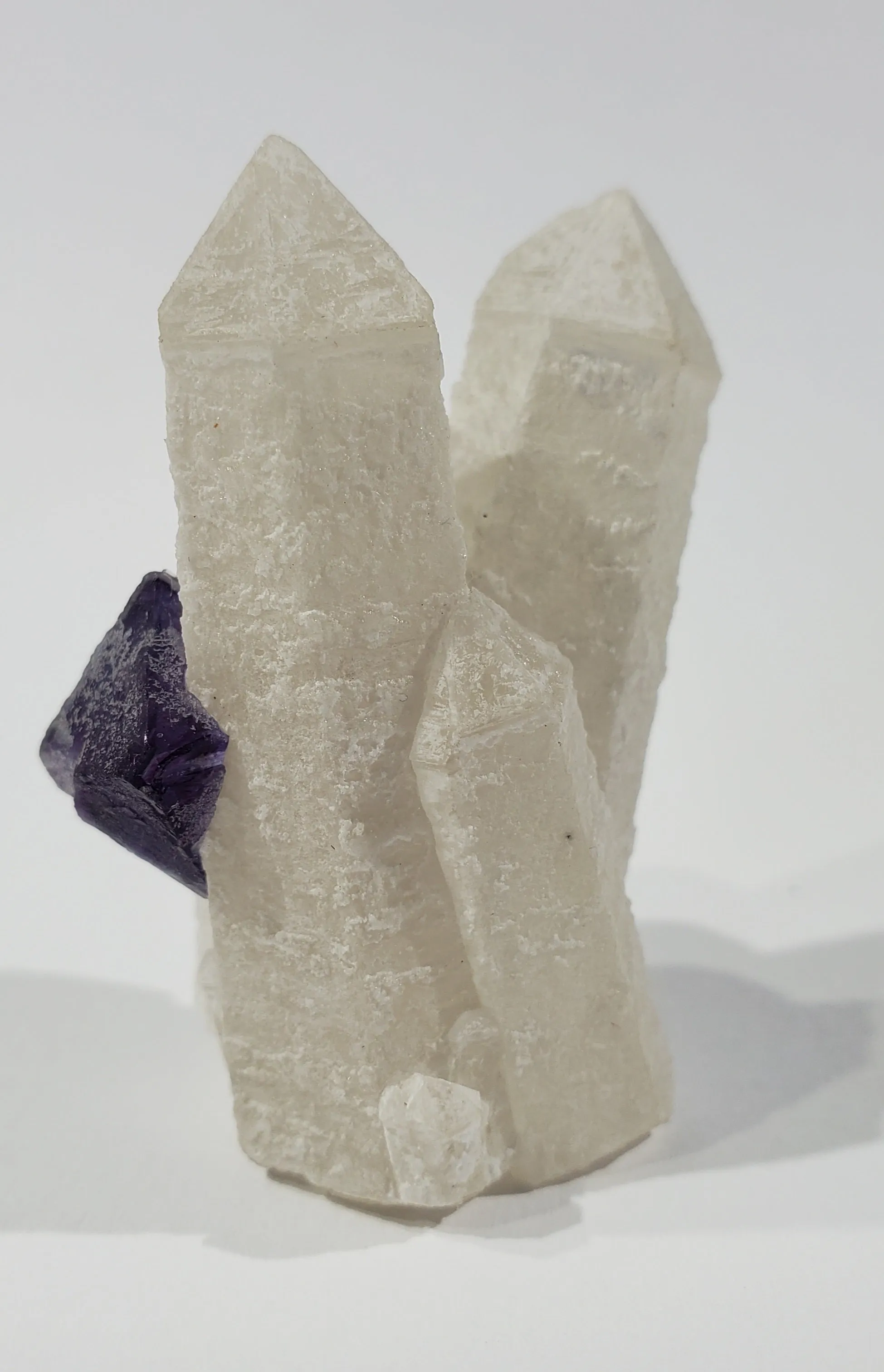 Fluorite on Quartz (China)