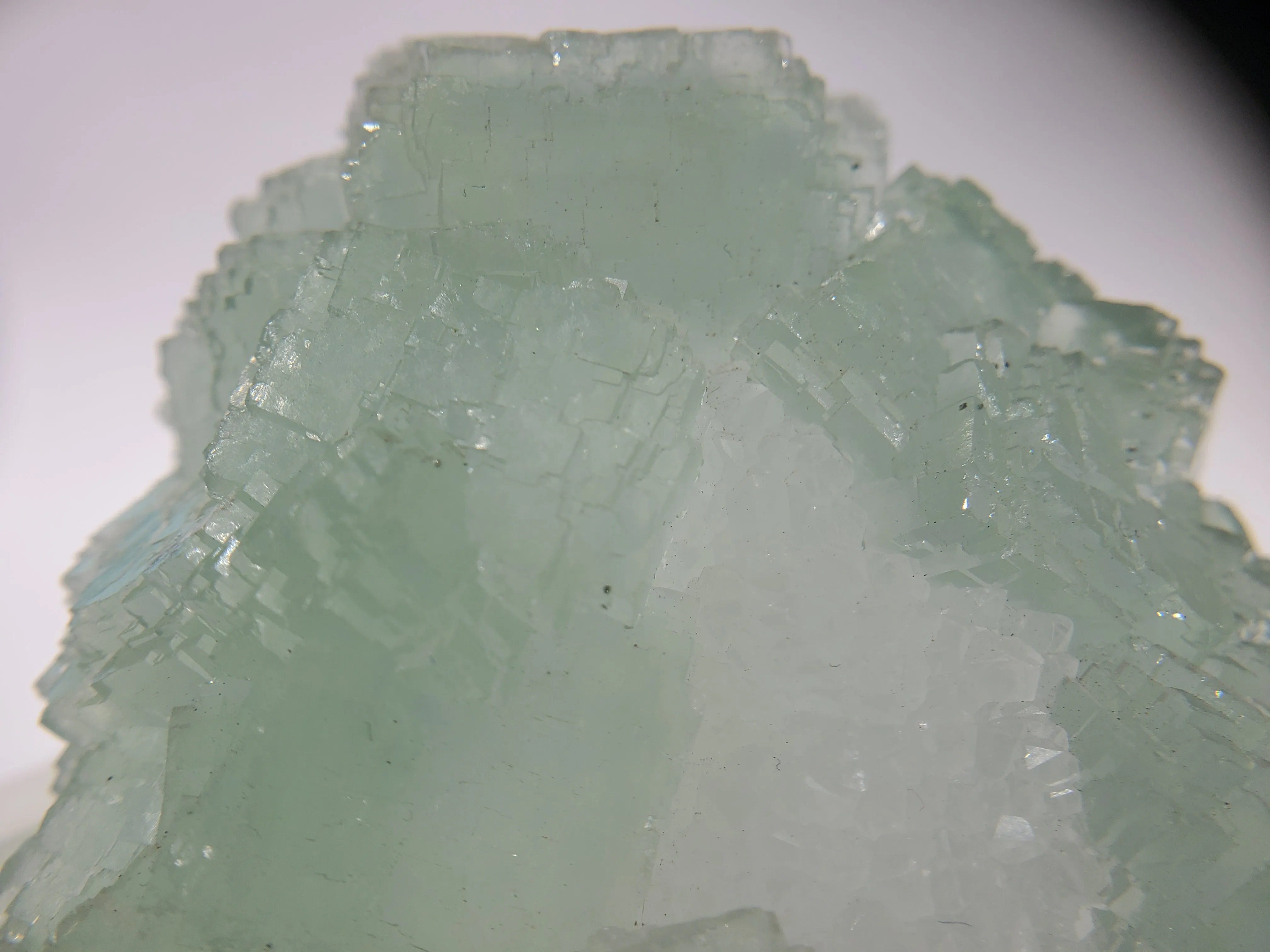 Fluorite on Quartz, China