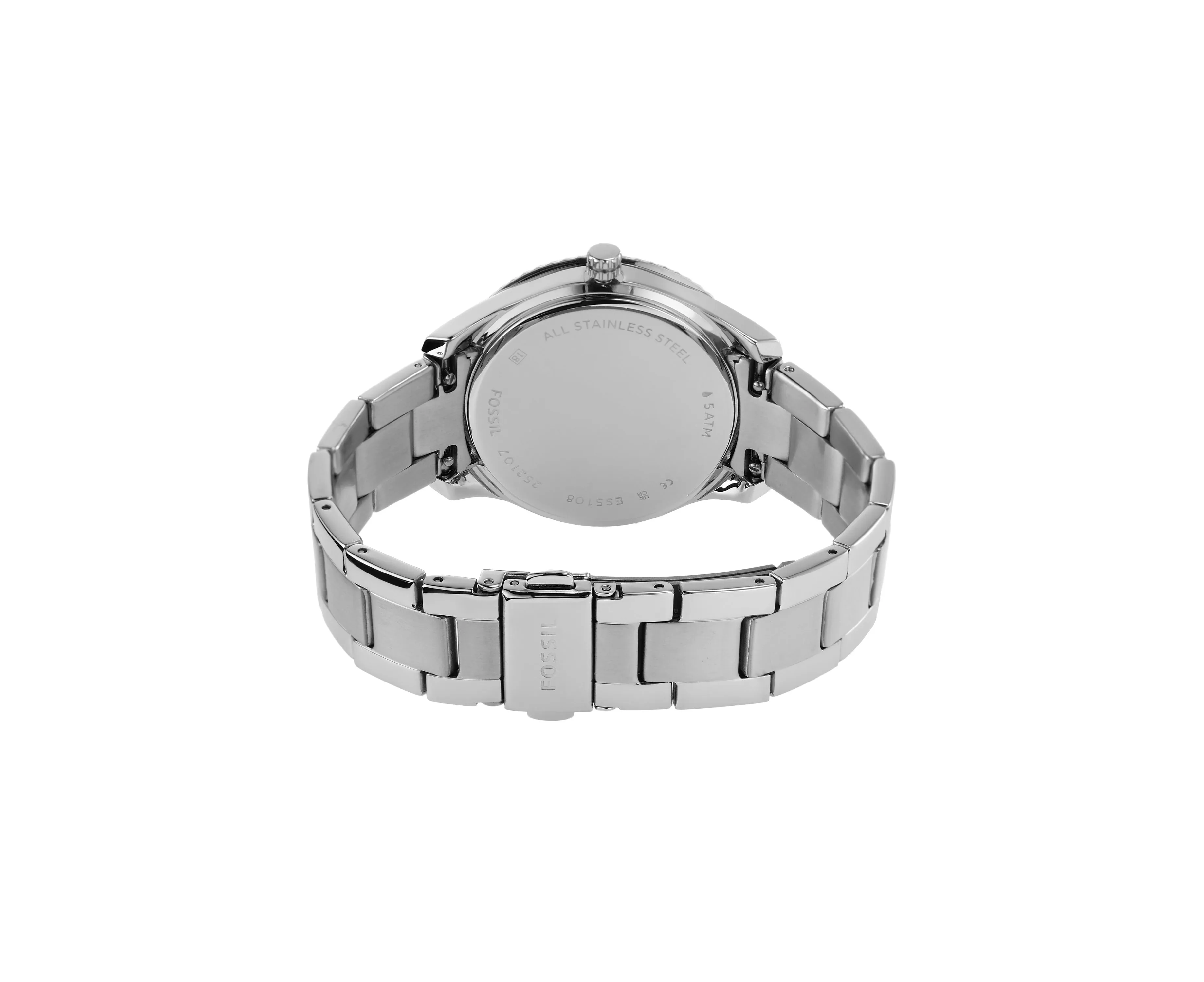 Fossil Stella Sport Chronograph Quartz Crystal Silver Dial Ladies Watch ES5108