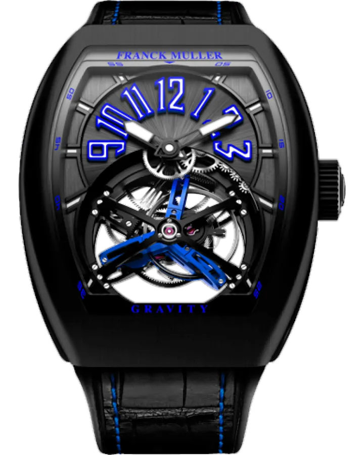 Franck Muller Gravity Blue Titanium Men's Watch .