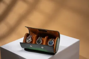 Galata - Parchment Patina Green Watch Roll