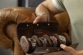Galata Watch Roll - CP Patina Brown For 4 Watches