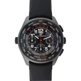 Girard Perregaux WW.TC Oro Negro Black Dial Chronograph Titanium Black Rubber Men's Watch 49820-32-650-FK6A