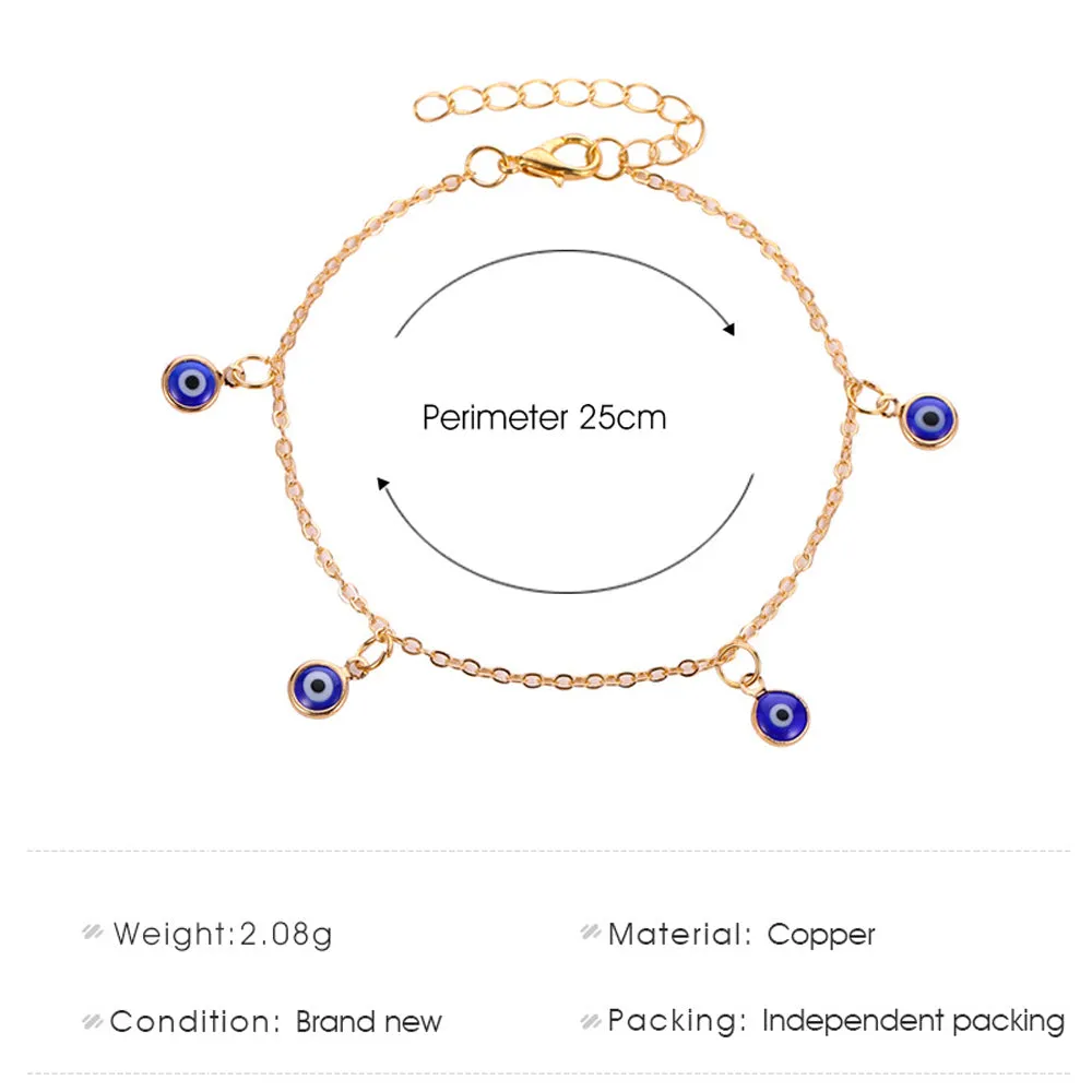 Gold Silver Color Alloy Foot Chain Anklet