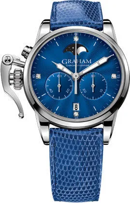 Graham Watch Chronofighter 1695 Lady Moon Blue
