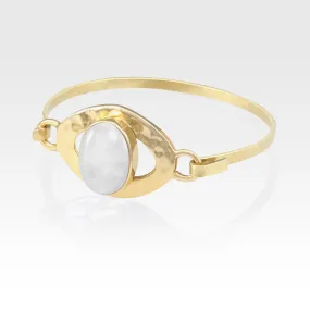 Hammered Bangles - Quartz Clear