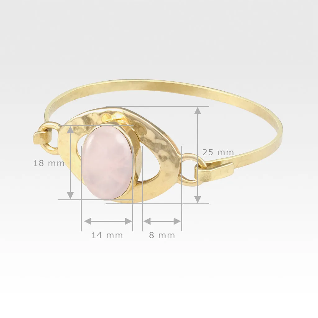 Hammered Bangles - Quartz Clear