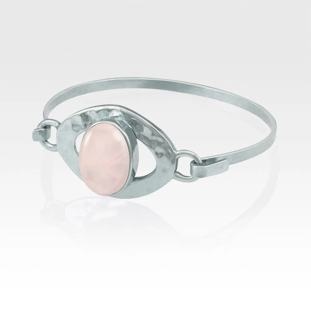 Hammered Bangles - Quartz Clear