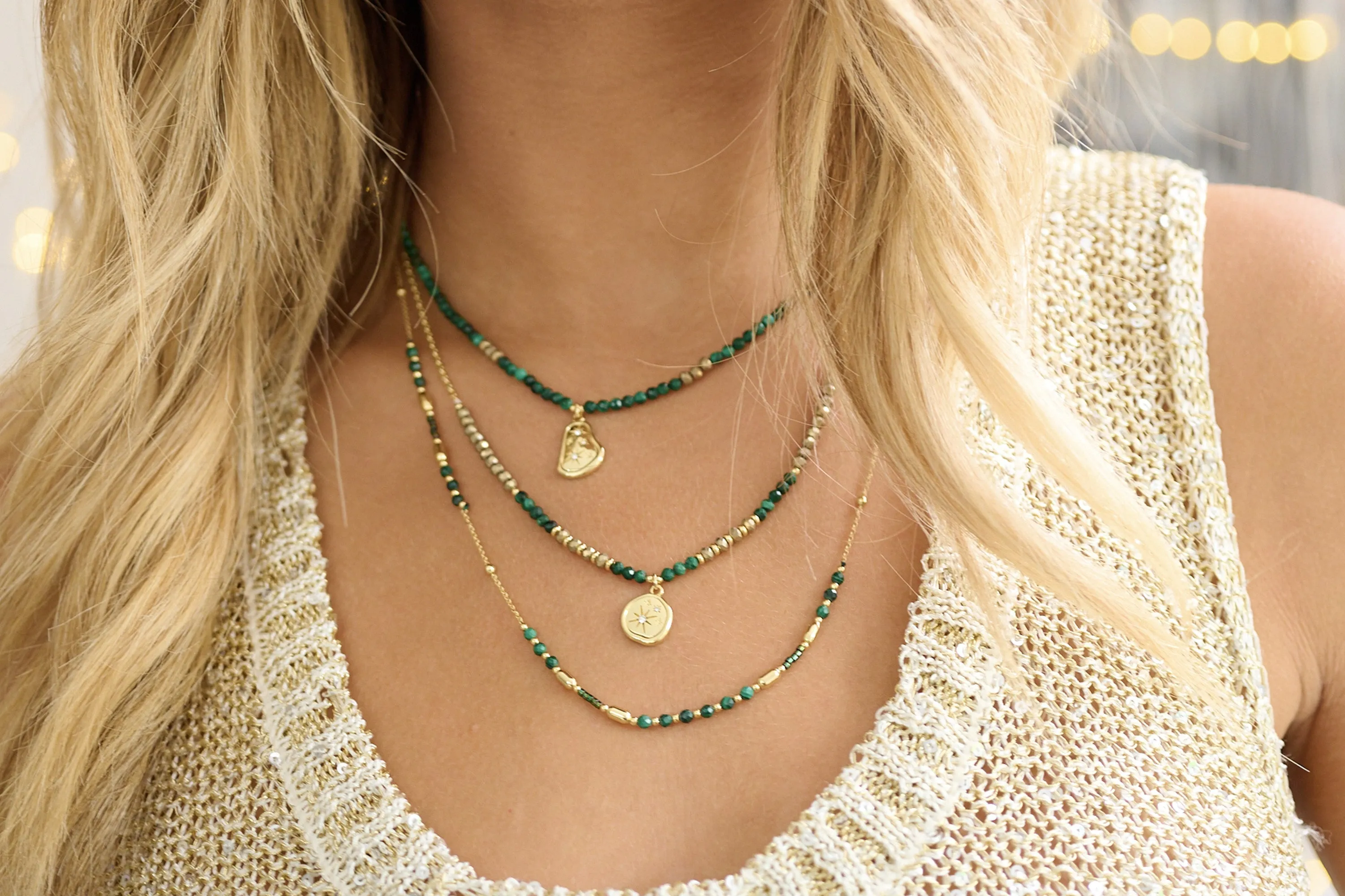 Horus Malachite Gemstone Necklace