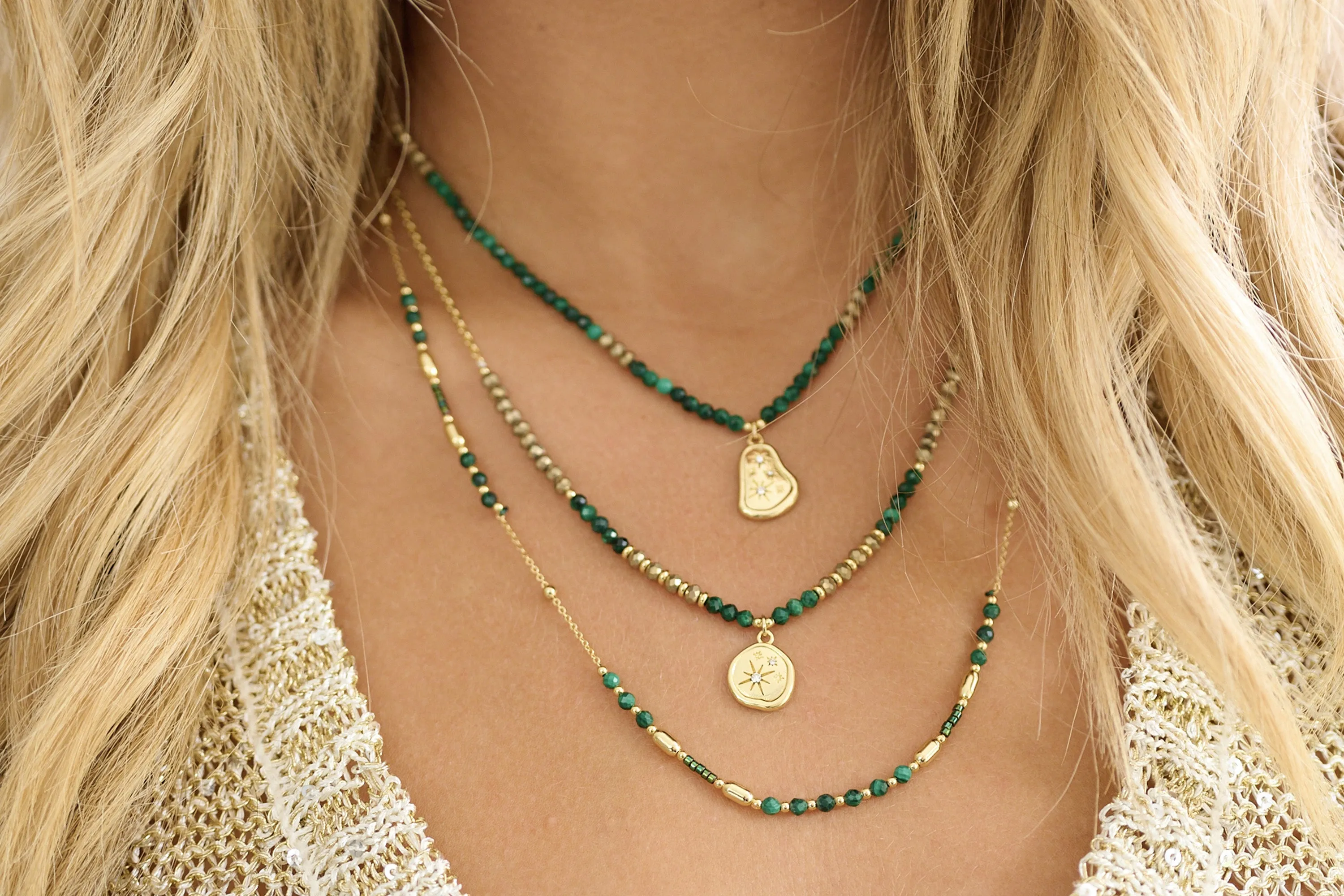 Horus Malachite Gemstone Necklace