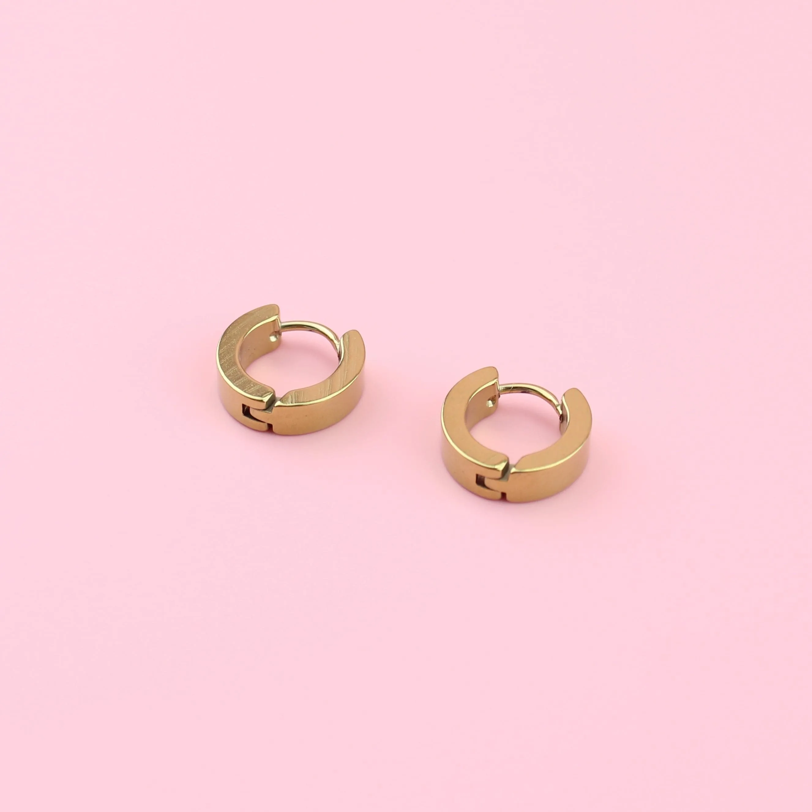 Huggie Hoop Earrings (Gold Plated)