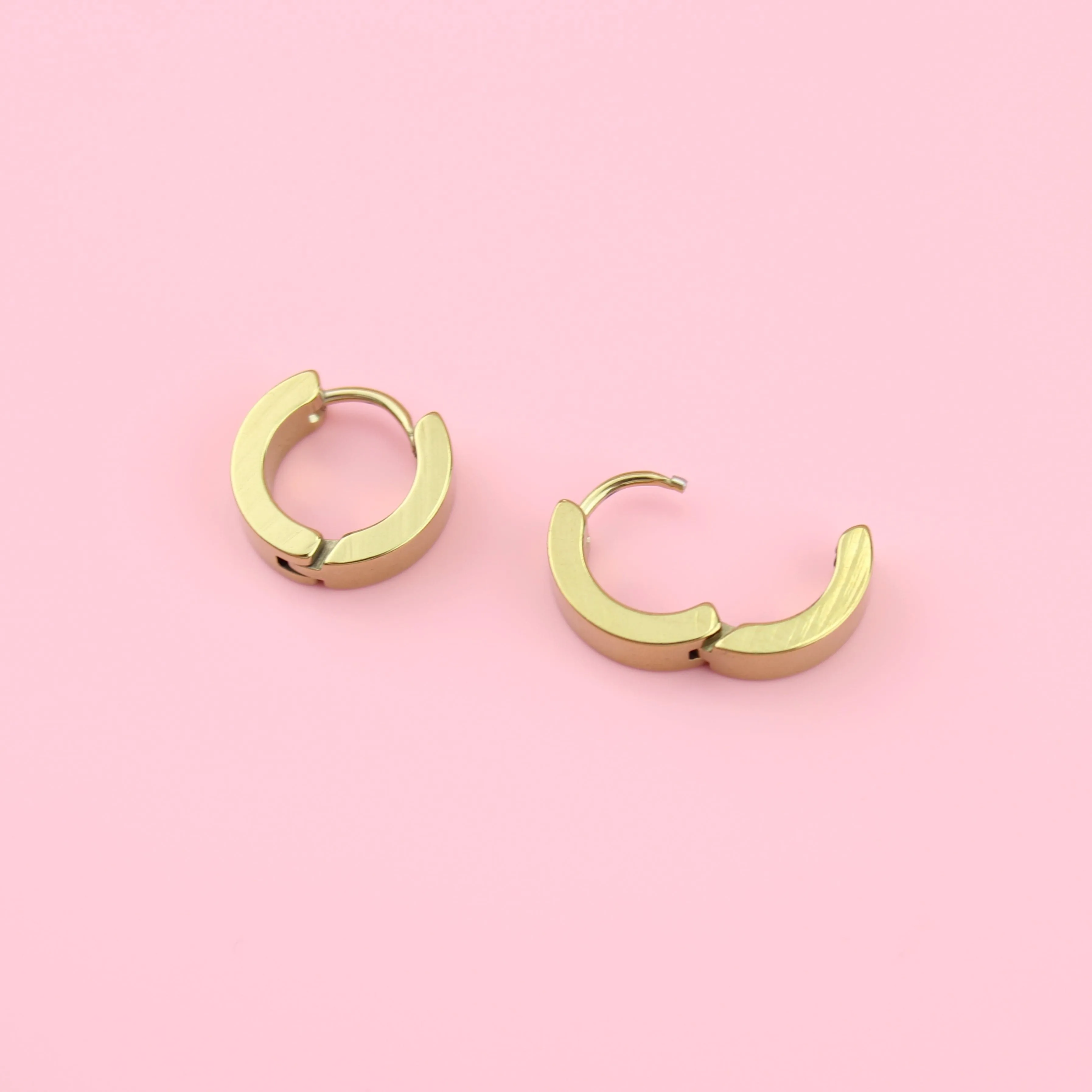 Huggie Hoop Earrings (Gold Plated)