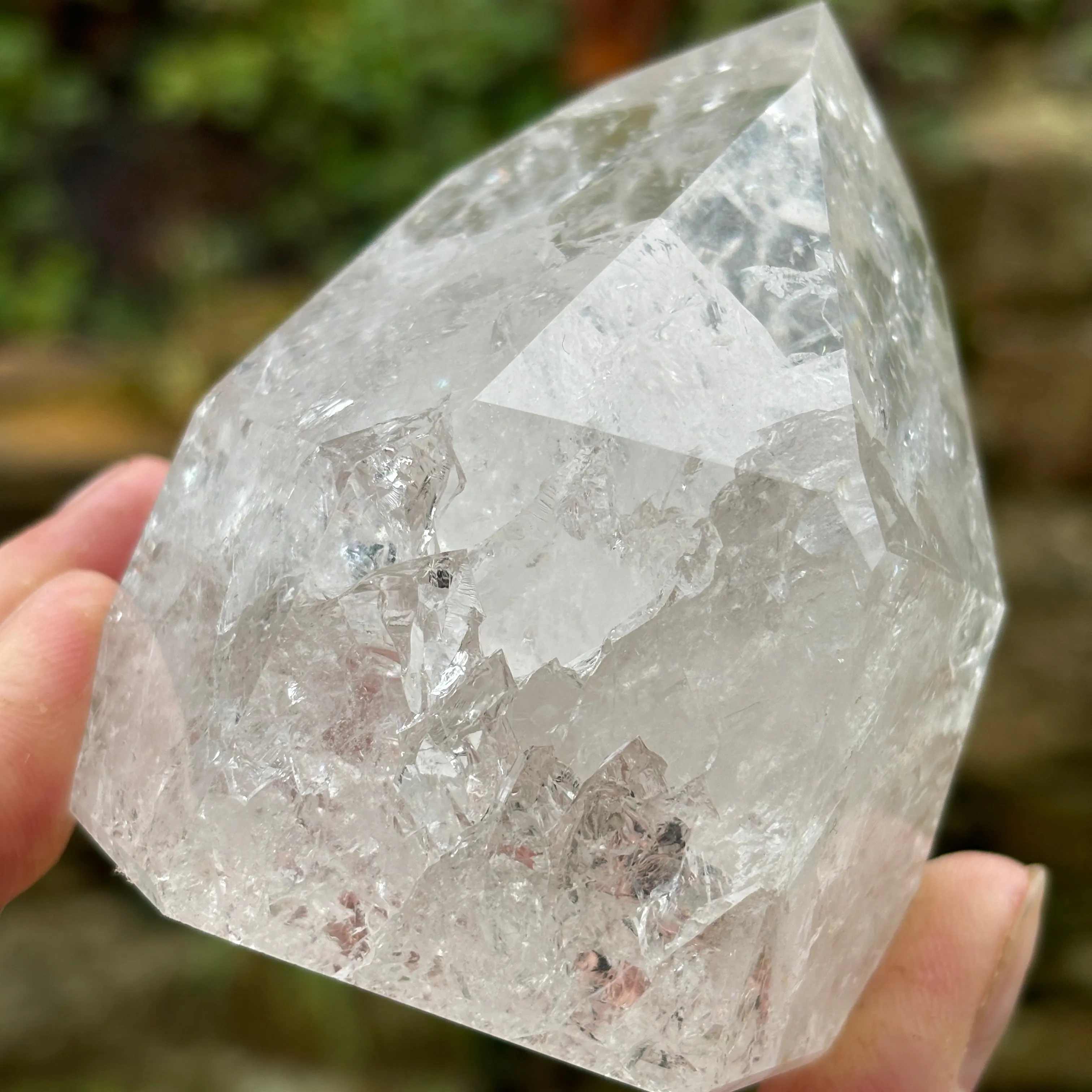 Icy Clear Quartz Point 336g