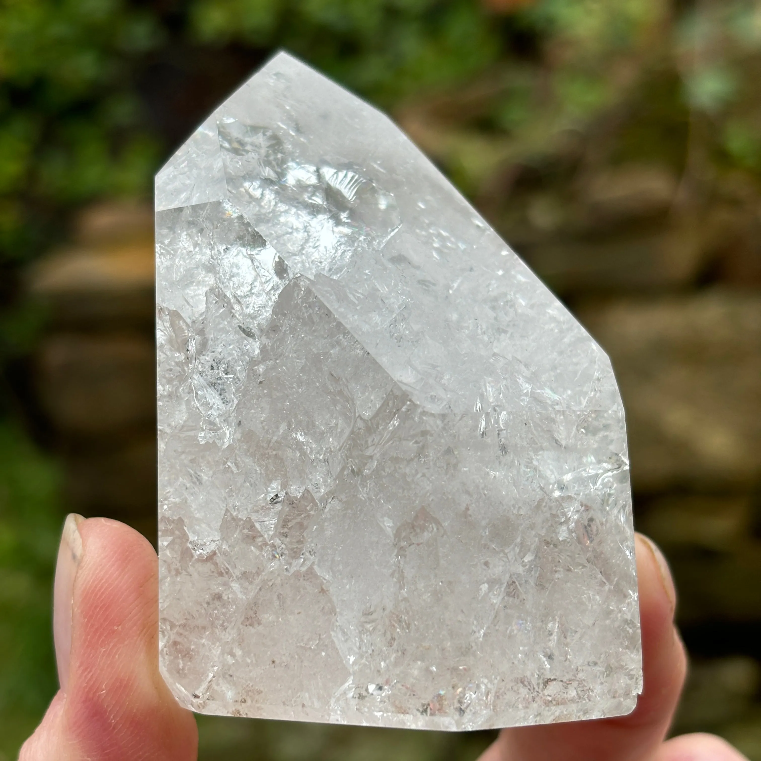 Icy Clear Quartz Point 336g