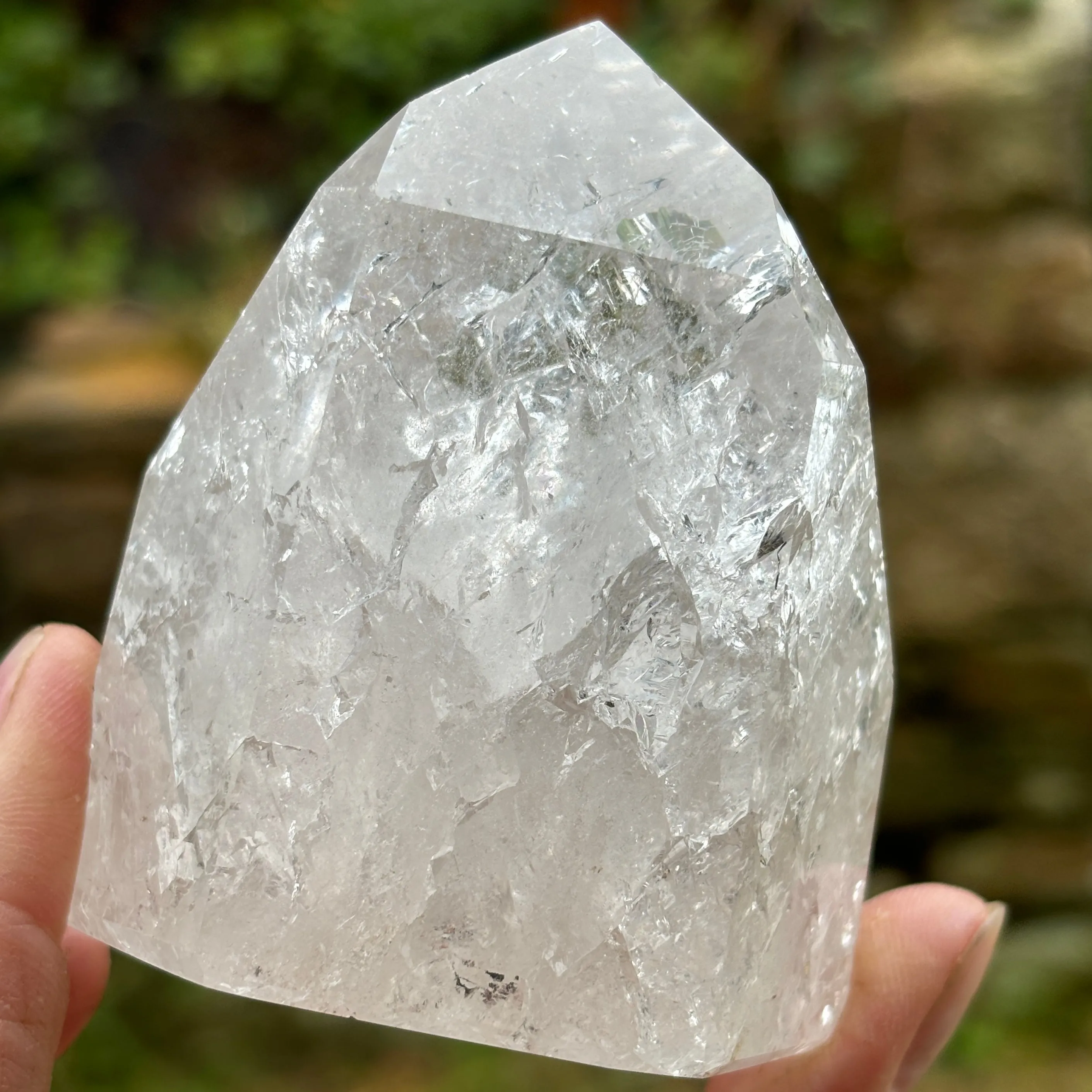 Icy Clear Quartz Point 336g