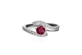 INFINITY KNOT RUBY RING