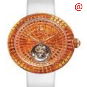 Jacob & Co. Brilliant Tourbillon Hand Wind Diamond Orange Dial Watch BT54340BOBOBBSAA