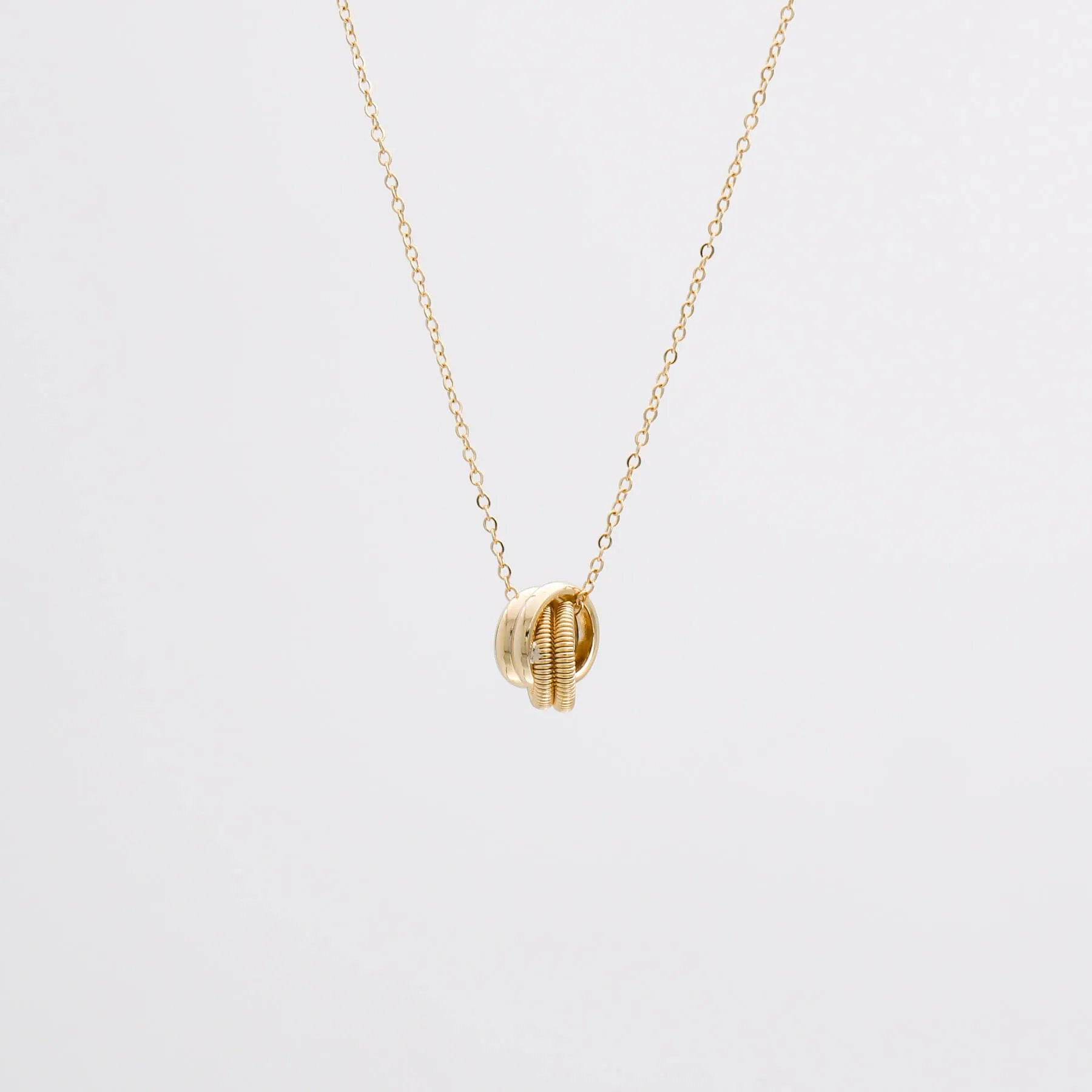 Kacie Contrast Knot Necklace