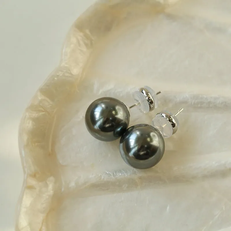 Korean Artificial Pearl Stud Earrings