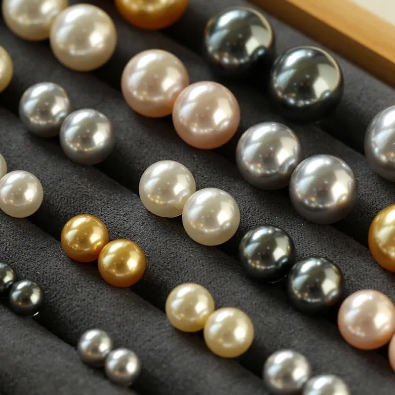 Korean Artificial Pearl Stud Earrings