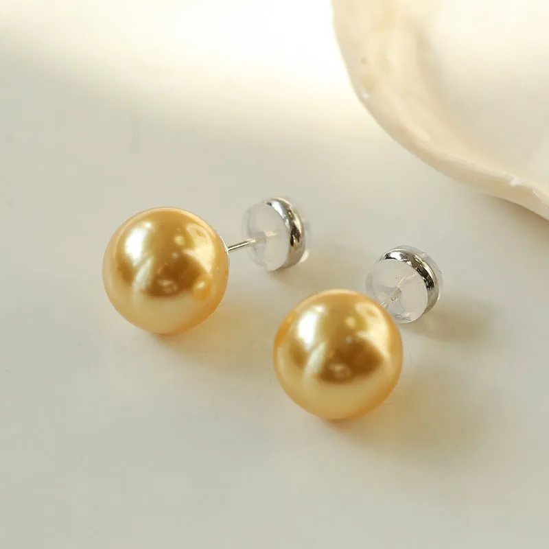 Korean Artificial Pearl Stud Earrings
