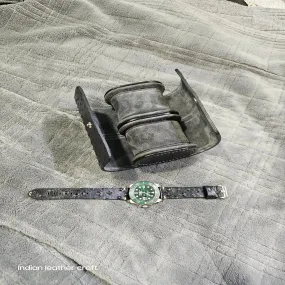 Leather watch case