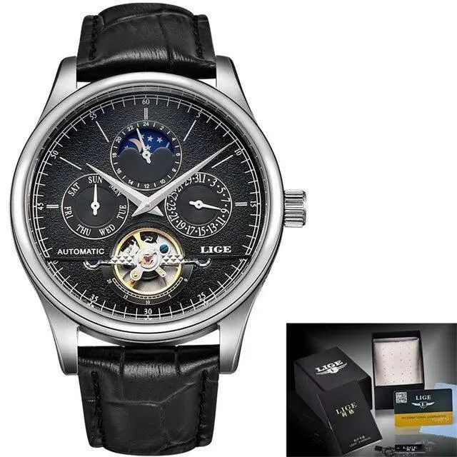 LIGE Tourbillon Watch: Luxury Timepiece with Automatic Movement