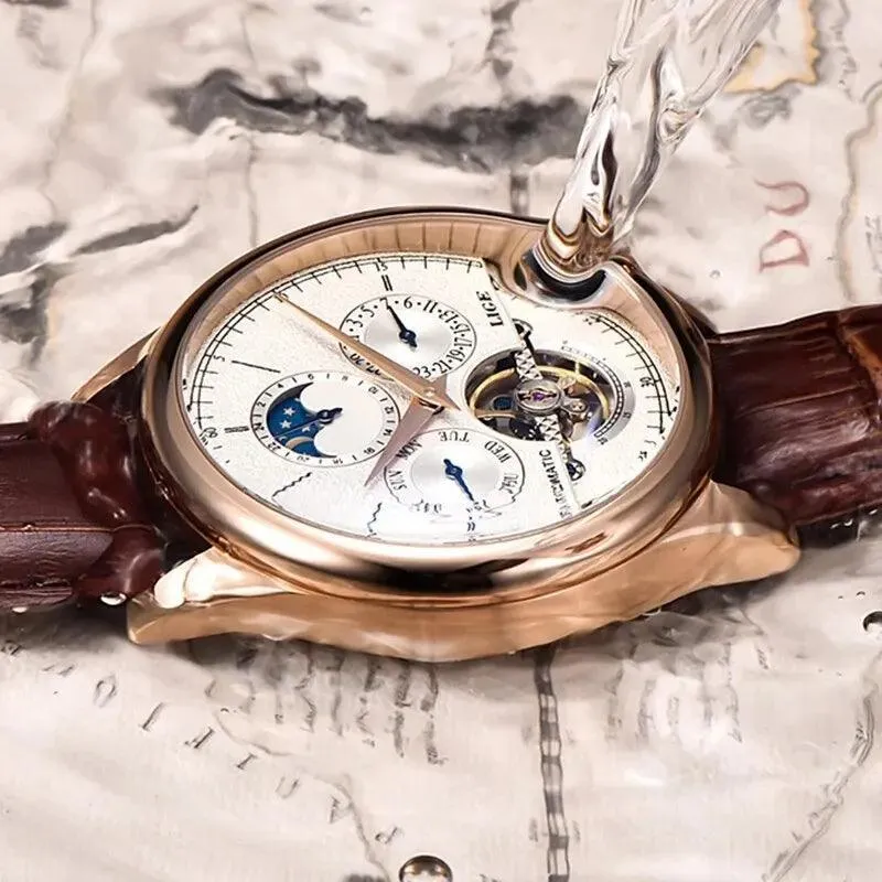 LIGE Tourbillon Watch: Luxury Timepiece with Automatic Movement