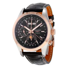 Longines Conquest Black Dial Chronograph Automatic Men's Watch L27985523 L2.798.5.52.3