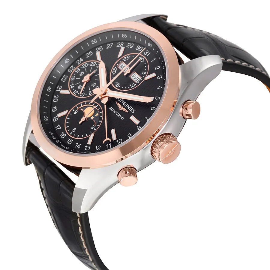 Longines Conquest Black Dial Chronograph Automatic Men's Watch L27985523 L2.798.5.52.3