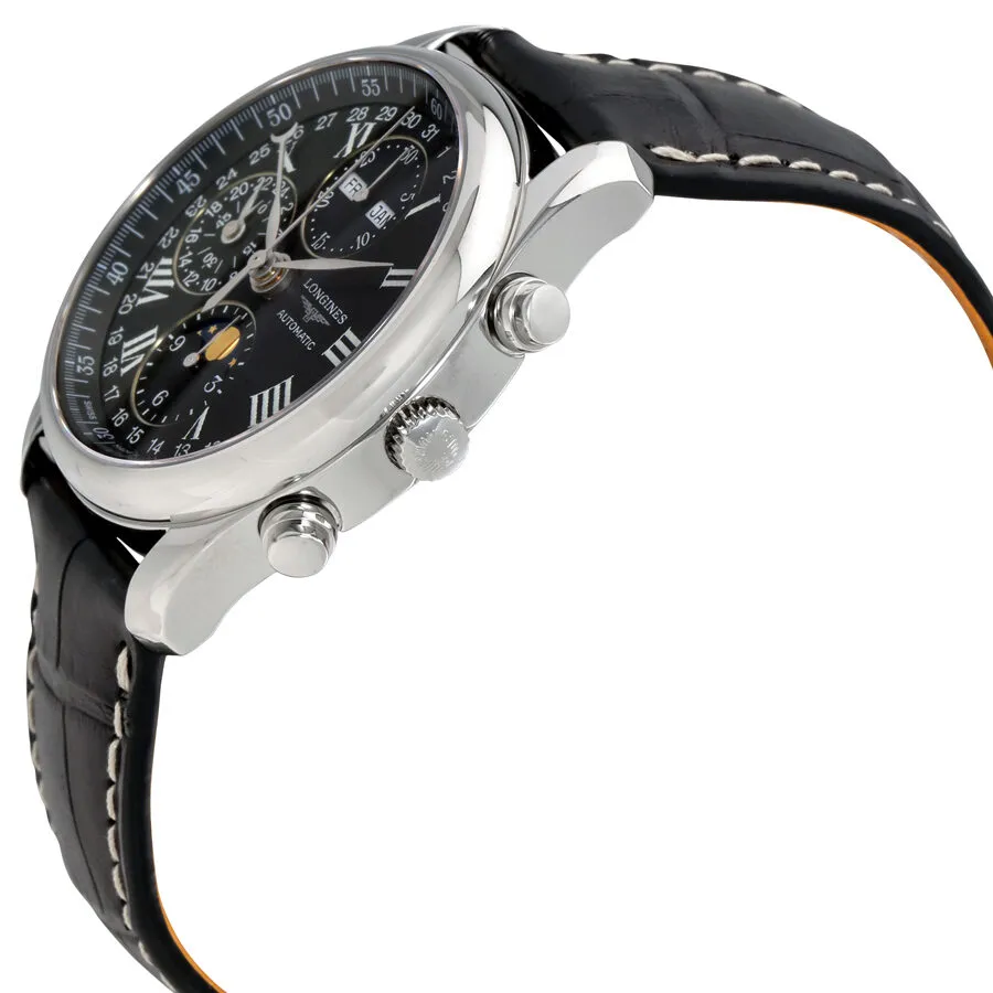 Longines Master Black Dial Chronograph Men's Watch L2.673.4.51.7