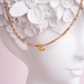 Luna Goddess Sunstone Necklace