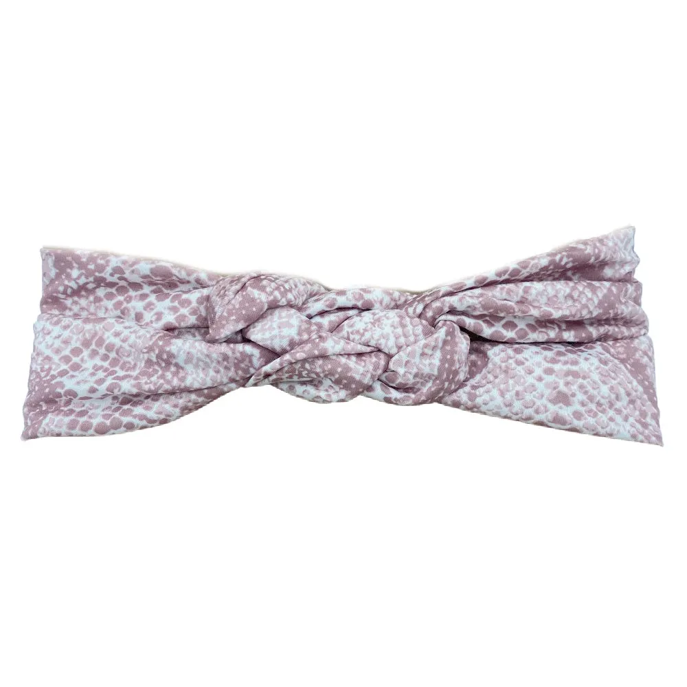 Mauve Snake Infinity Turban