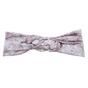 Mauve Snake Infinity Turban
