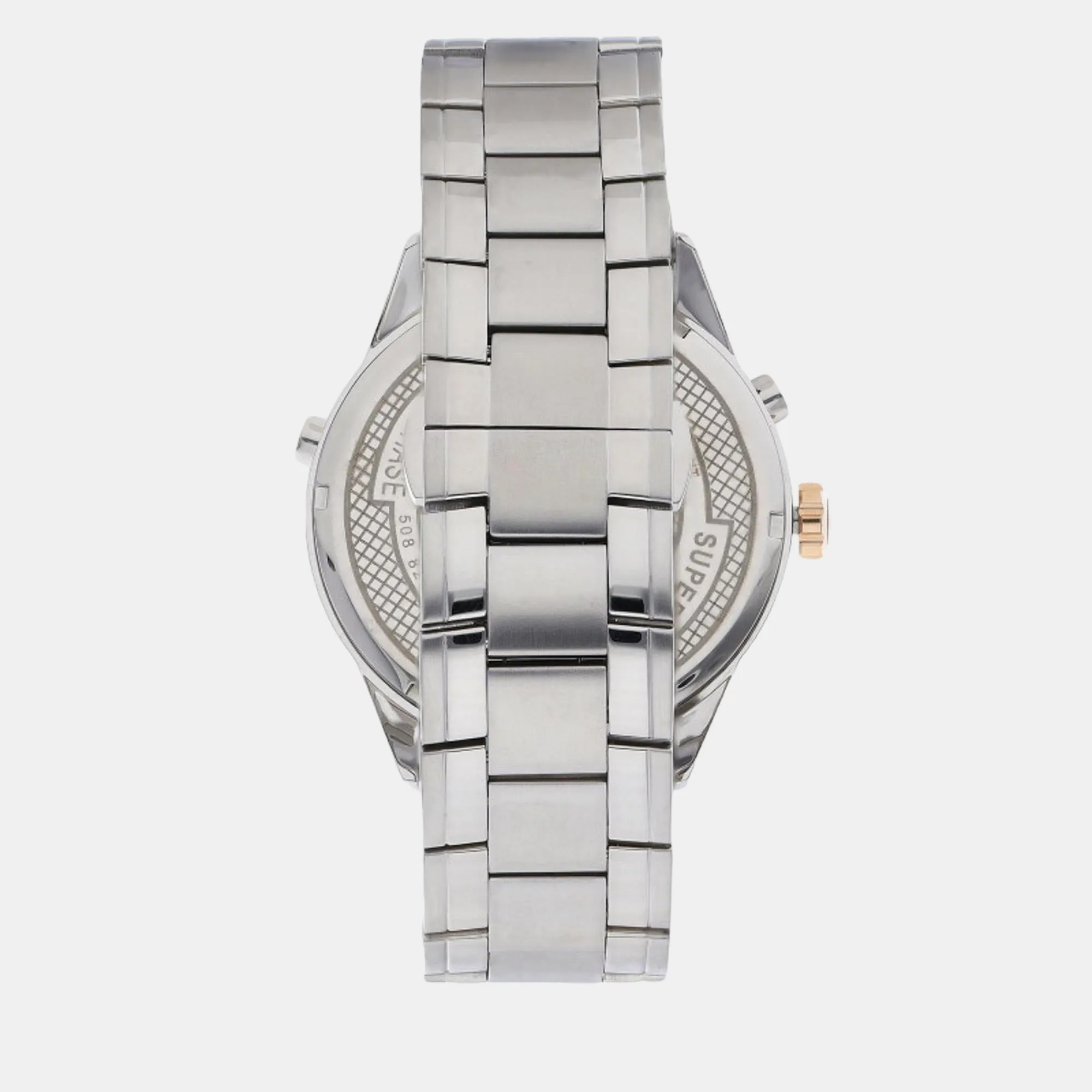 Men Black Chronograph Stainless Steel Watch 508821 47 53 50