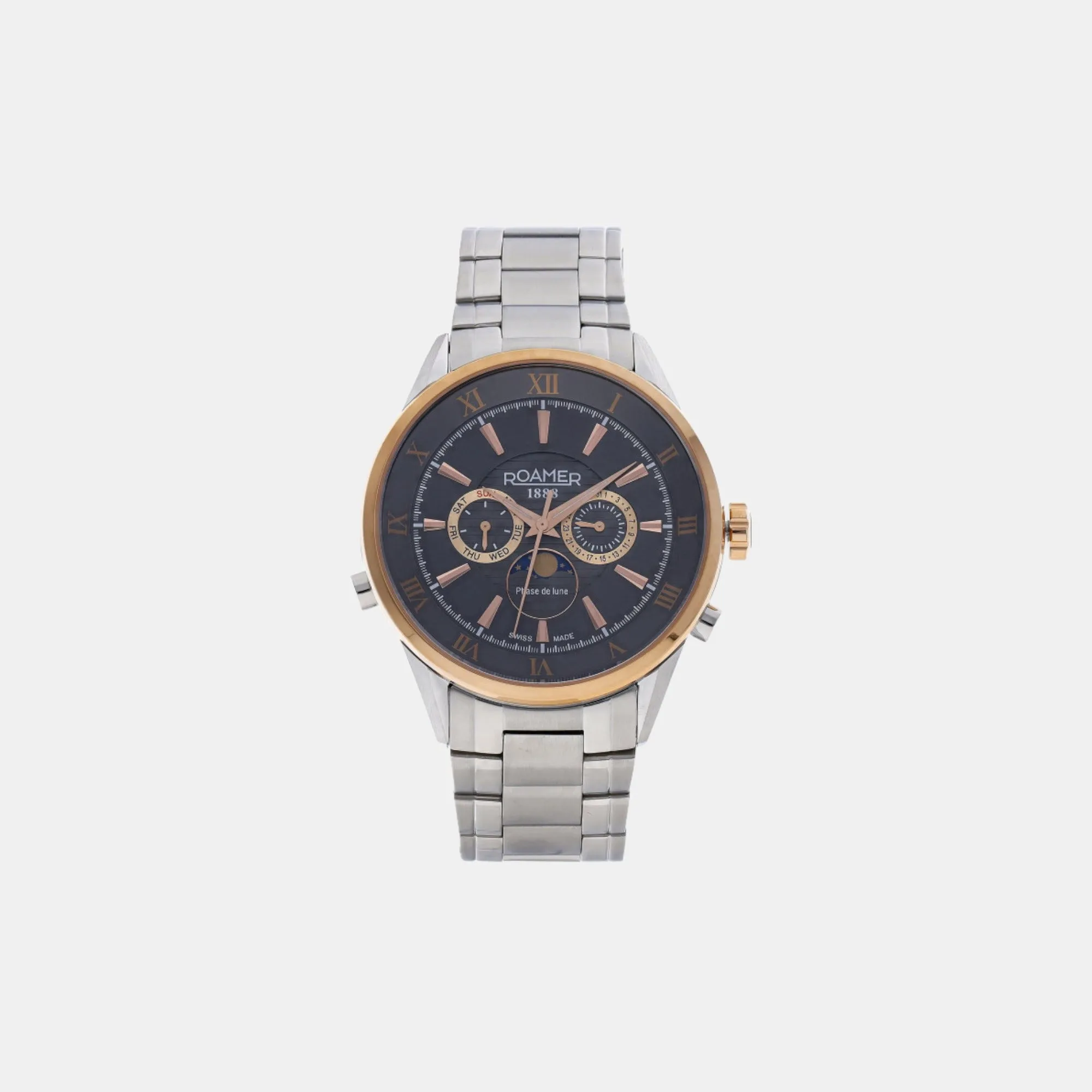 Men Black Chronograph Stainless Steel Watch 508821 47 53 50