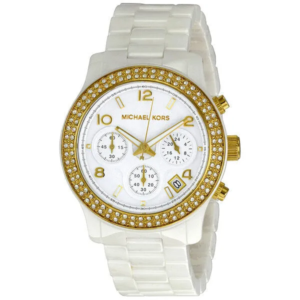 Michael Kors White Ceramic Ladies Watch MK5237