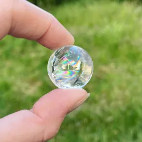 Mini Clear Quartz Rainbow Sphere