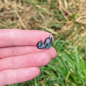 Mini Fluorite Pouncing Cat